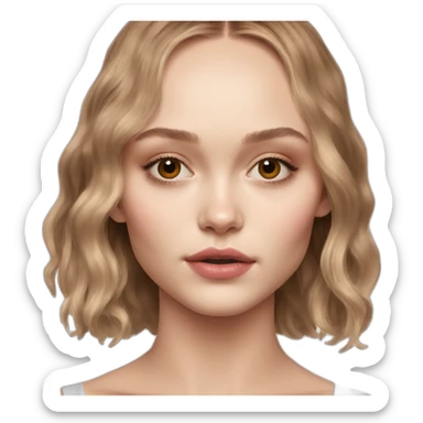 Lily rose depp pretty sticker