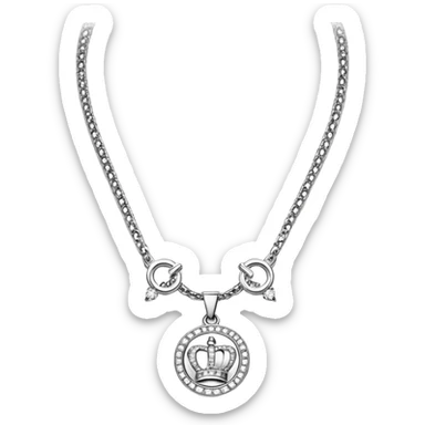 Y2K Juicy couture necklace sticker