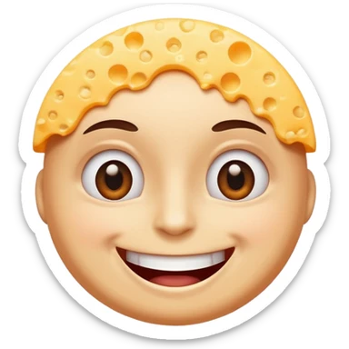 I want an overly excited face that says “I am so excited, I cannot contain. With eyes tightly squeezed together and a big cheesy grin emoji. sticker