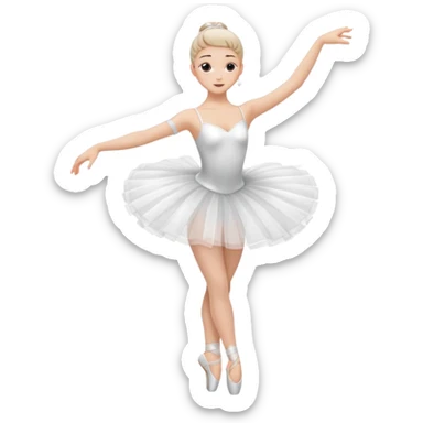 Bailarina de ballet cuerpo completo sticker