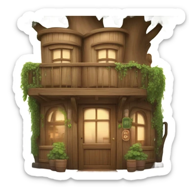 cannabis shopfront  name:treehouse sticker