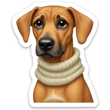 Rhodesien ridgeback with a cute Pullover  sticker