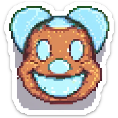goofy smile sticker