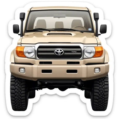 landcruiser 79 series - Toyota (Model Year: 2008) (Iconic colour: sand) sticker