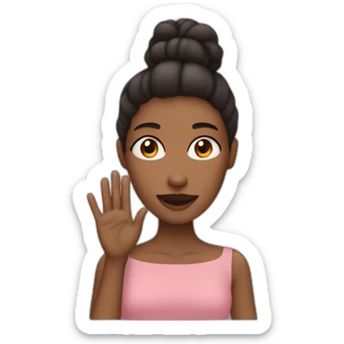 Femme qui met ses mains sur ses hanches sticker