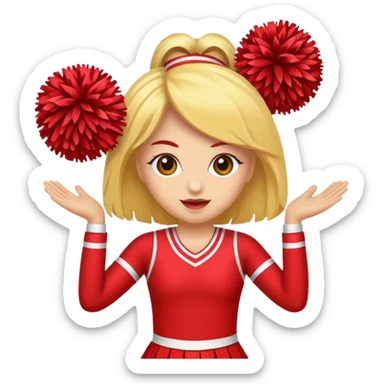 cheerleader pom pom sticker