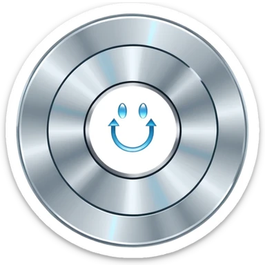 diamond CD emoji in minimalist style with a scratch sticker