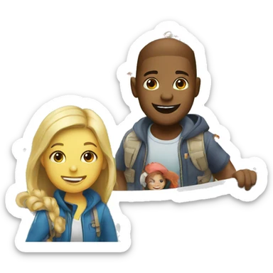 Children's entertainment park sticker