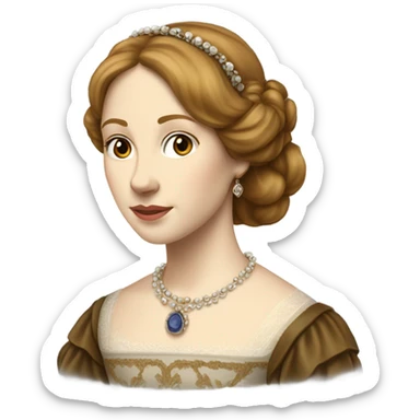 Catherine Howard detailed pretty sticker