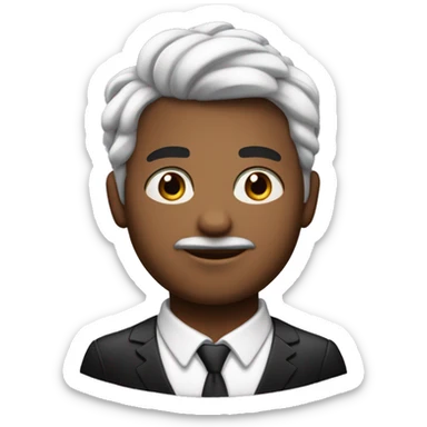  menino e crianca com cabelo preto com cor de pele clara sticker