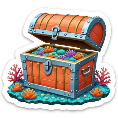 Coral Reef Treasure sticker