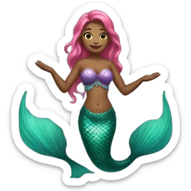 Full body mermaid sticker