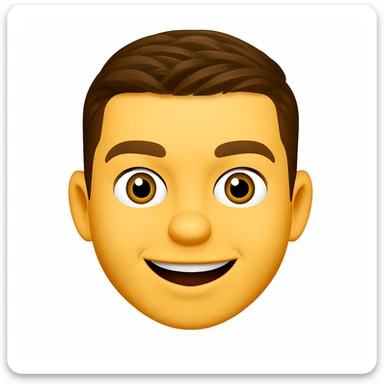 Based on these photos, make an emoji with facial features preserved sticker