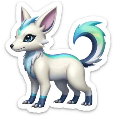 Shiny Iridescent Linoone-Absol-Trico-Hybrid (Full body) sticker