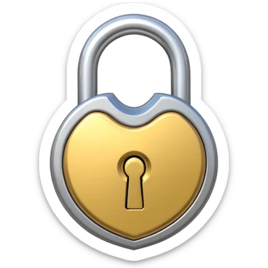 unlocked padlock sticker