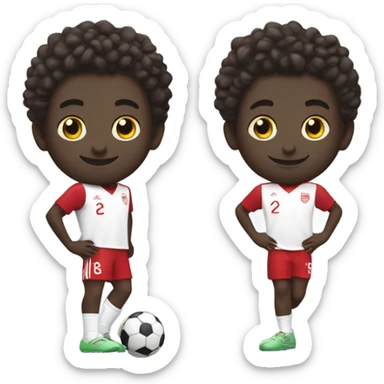 Cute, dribbling Bukayo Saka sticker