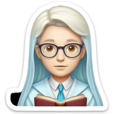 Ghost Librarian we can see through  sticker