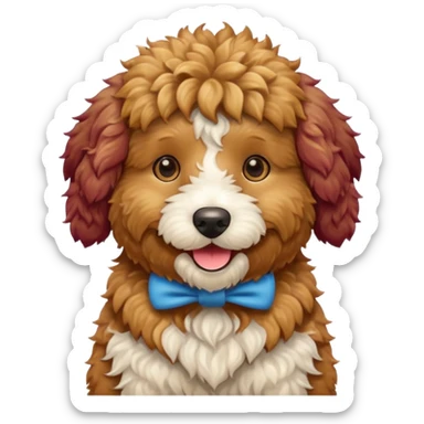 golden doodle dog sticker