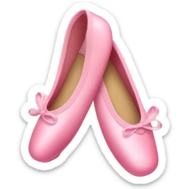 pink ballet shoes sticker