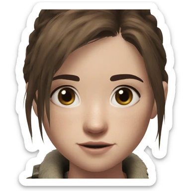 Ellie the last of us Little bit dezoom sticker
