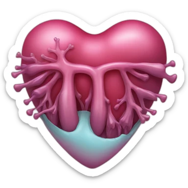 heart-organ sticker