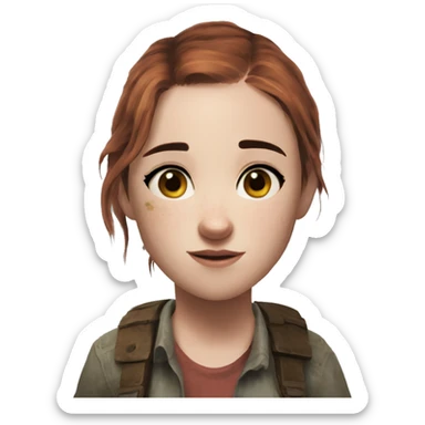 Ellie the last of us Little bit dezoom sticker