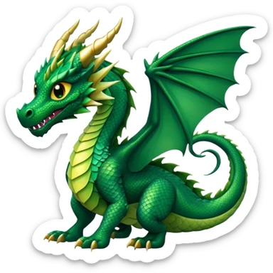 I need a character for an educational geography course, dragon style sticker