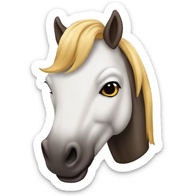 Emoji de cavalo estilo pé de pano do desenho do pica pau  sticker