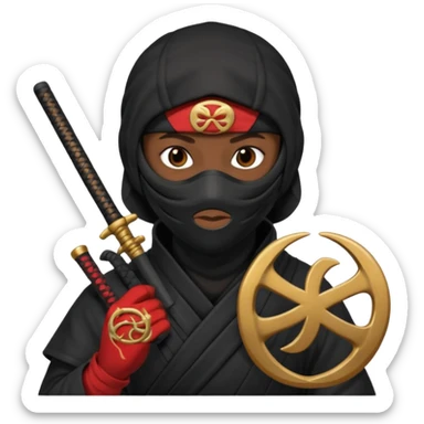 🥷🏾 usando este emoji crea otros que tengan los simbolos del zodiaco sticker