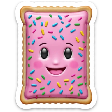 Make me a pop tart emoji that i can copy and paste in a text box sticker
