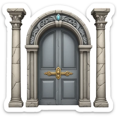 ancient door arch emoji sticker
