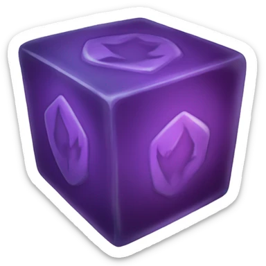 DnD gelatinous cube sticker