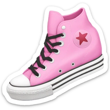 Pink Converse with High Platforms sticker