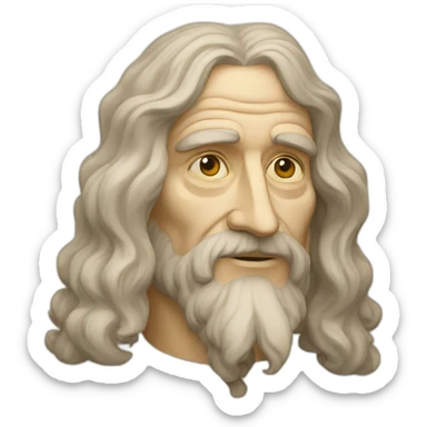 Leonardo davinci sticker
