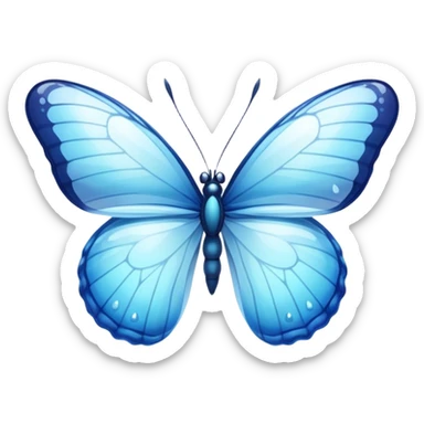 Watery water hydro butterfly  sticker