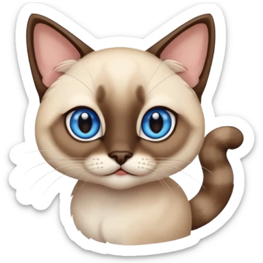 Cute Siamois sticker