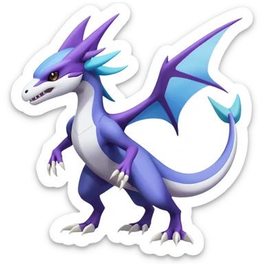 Noivern-Latios-Marowak-Lugia-Fakémon-hybrid-creature (full body)  sticker