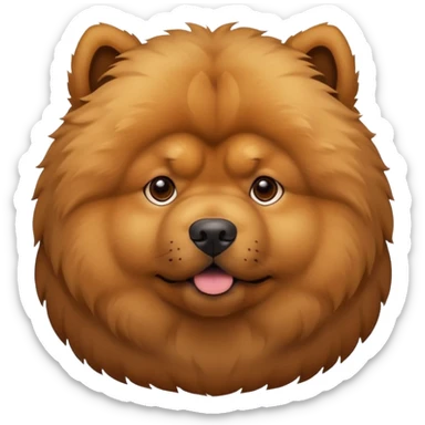 chow chow dog sticker