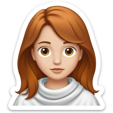 Een meisje die geen voor rand heeft sticker