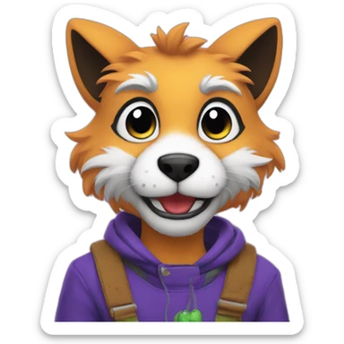 Furry fursuit sticker