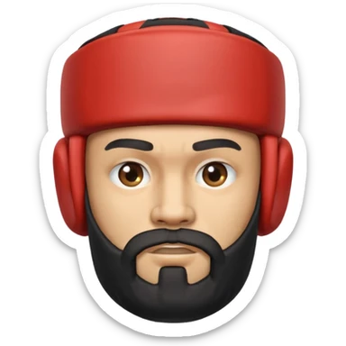 Boxer with headgear and beard























 sticker