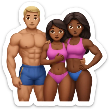 naked man with big dick fucking a big booty women sticker