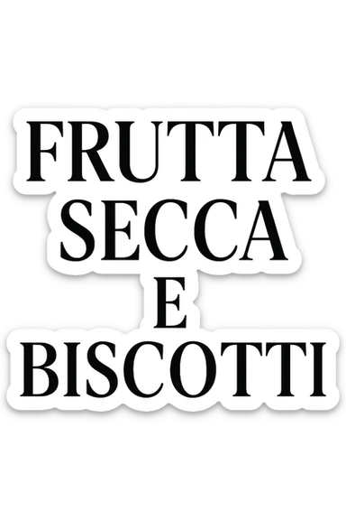 FRUTTA SECCA E BISCOTTI sticker