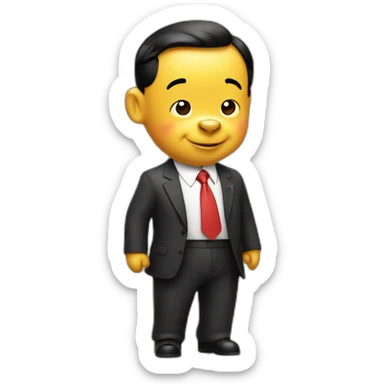 xi jinping winnie pooh sticker