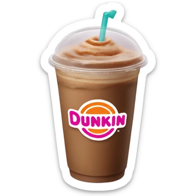 Dunkin’ Donuts iced coffee  sticker