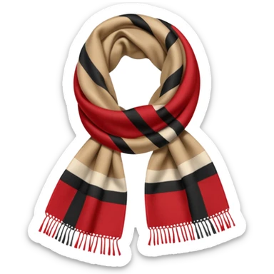 burberry scarf sticker