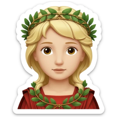 ancient roman woman blond sticker