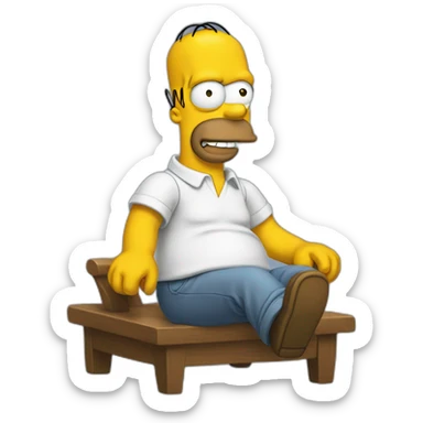 homer disappears sticker