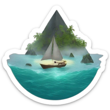 bermuda triangle sticker