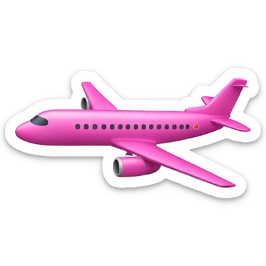 pink airplane sticker